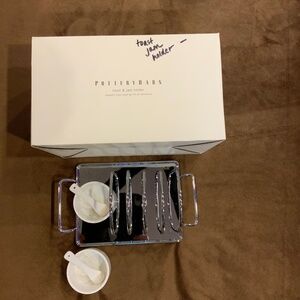 Pottery Barn Toast & Jam Server Cottagecore